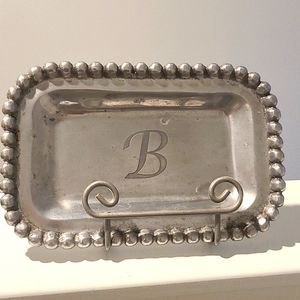 Biltmore "B" Bead Silver Platter
